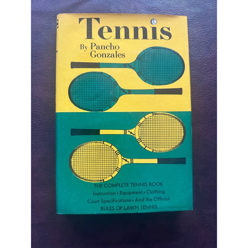 Tennis by Pancho Gonzales Dick Hawk Vintage Hardcover Book Avenel 051712842X